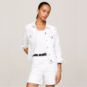Tommy Hilfiger M Women's Classic White Jean Jacket